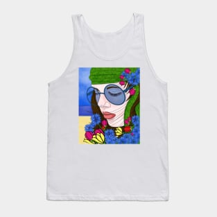 Hippie girl near the sea Tank Top